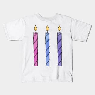 Birthday Candle Set Kids T-Shirt